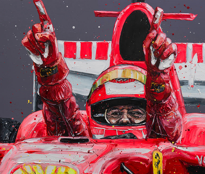 schumacher belgium 06 mounted print by artist paul oz