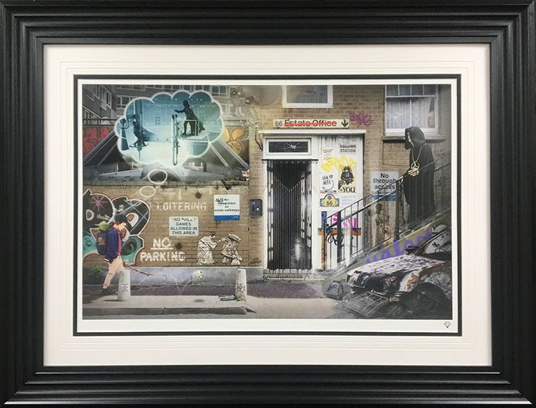 school walker framed print by artist jj adams