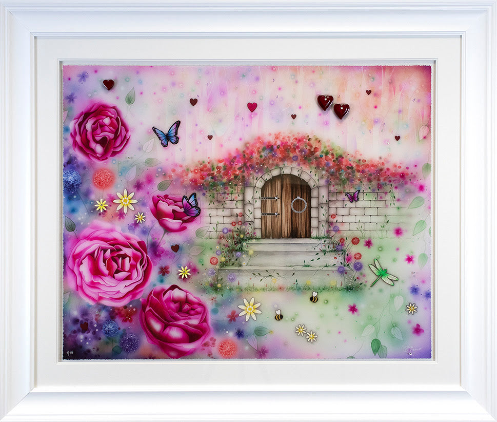 secret garden framed print by artist kealey faramer