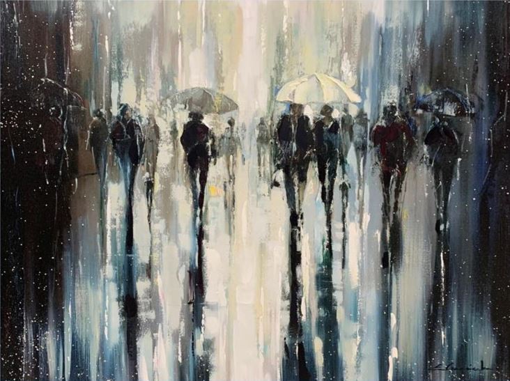 shadows in motion print by artist ewa czarniecka