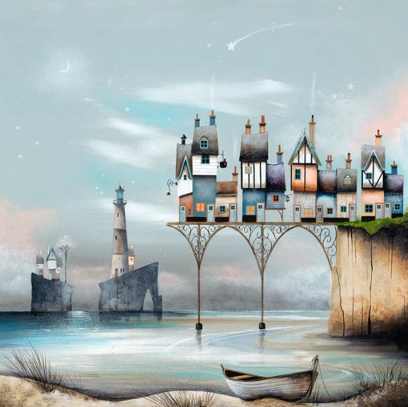 shooting star pier print by artist gary walton