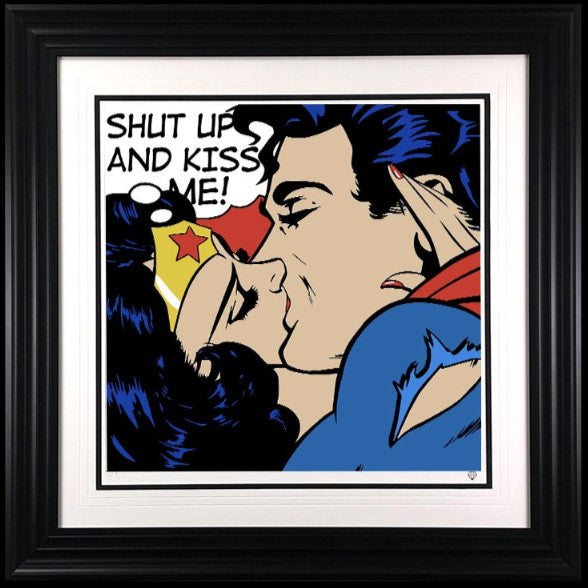 shut up and kiss me framed print by artist jj adams