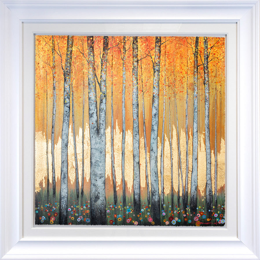 silver forest i framed print by artist dale bowen