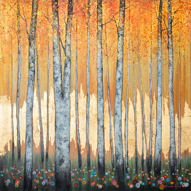 silver forest i mounted print by artist dale bowen