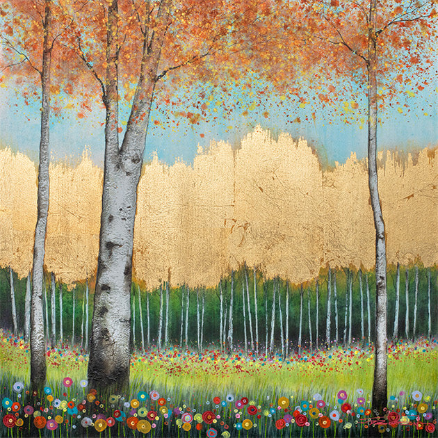 silver forest ii mounted print by artist dale bowen