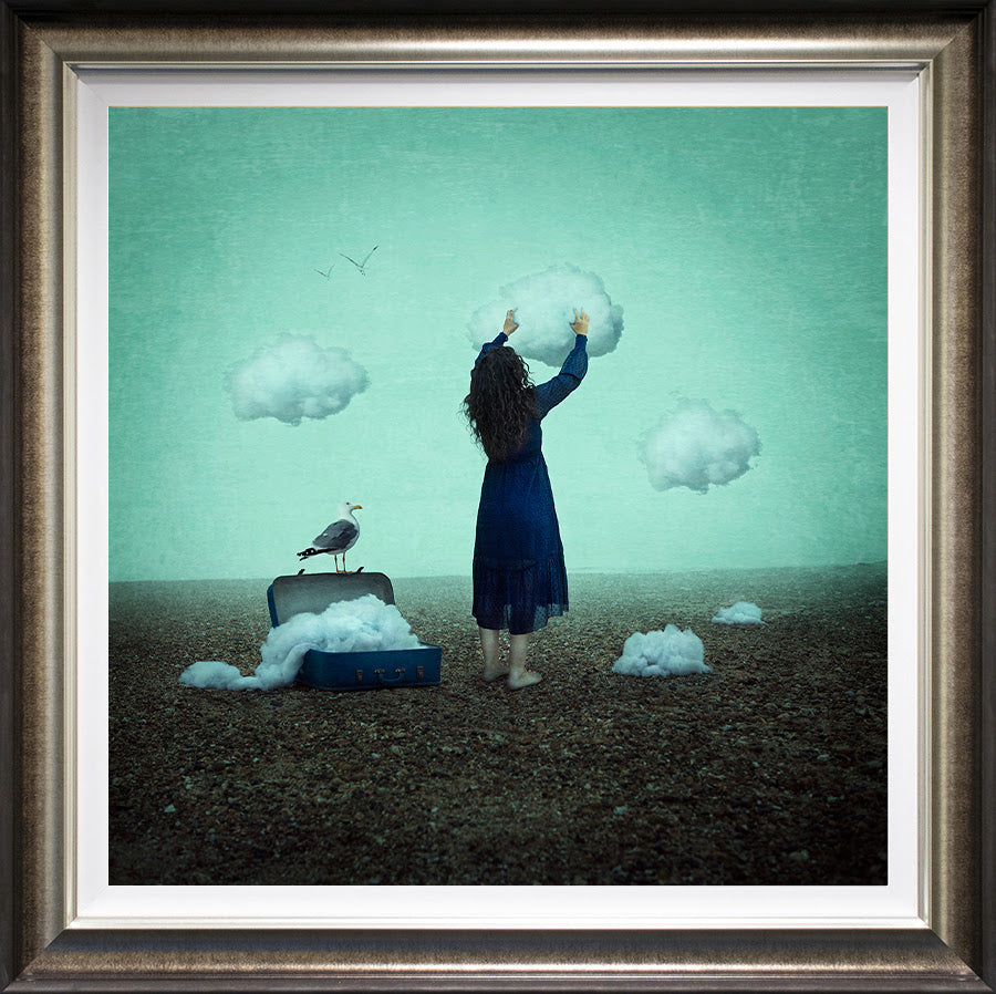 silver lining deluxe framed print by artist michelle mackie