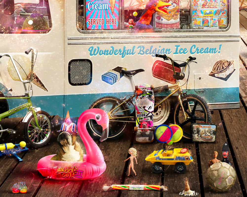 skools out 3 close up 3 by artist mark davies