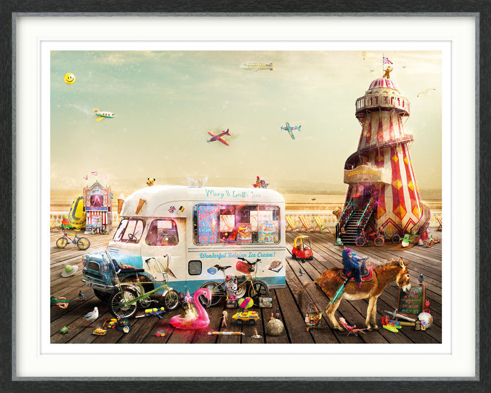 skools out 3 framed print by artist mark davies