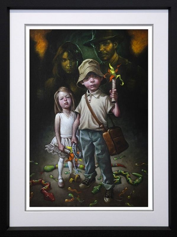 sankes whyd it have to be snakes print framed in black by artist craig davison