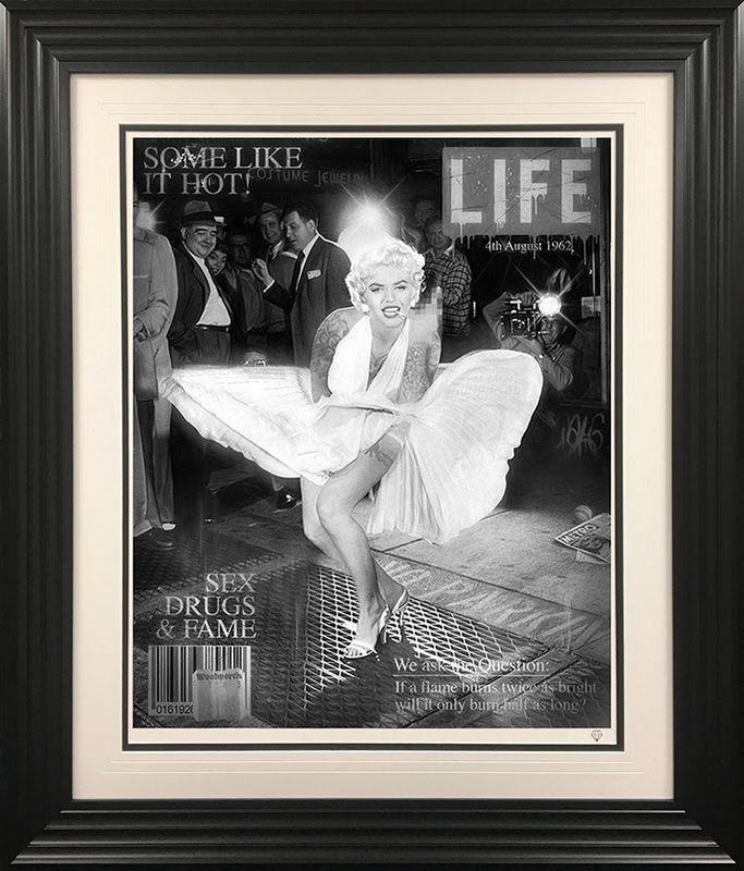 some like it hot black and white framed print by artist jj adams
