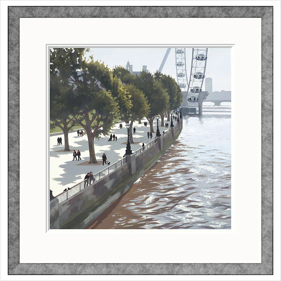 southbank spring framed print by artist jo quigley