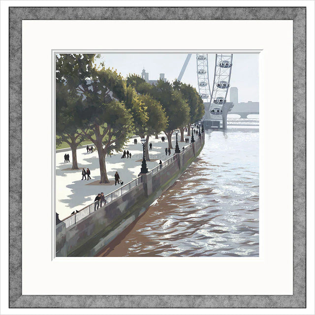 southbank spring framed print by artist jo quigley