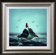 staying above water framed print by artist michelle mackie