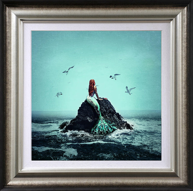 staying above water framed print by artist michelle mackie