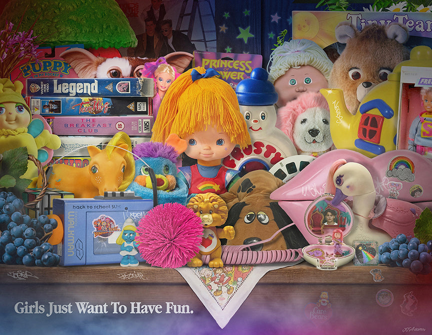 still life iii girls just want to have fun print by artist jj adams