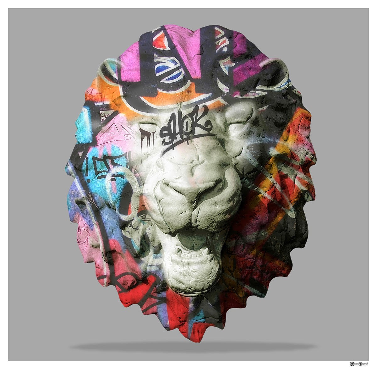 Lion Head Graffiti (Small)