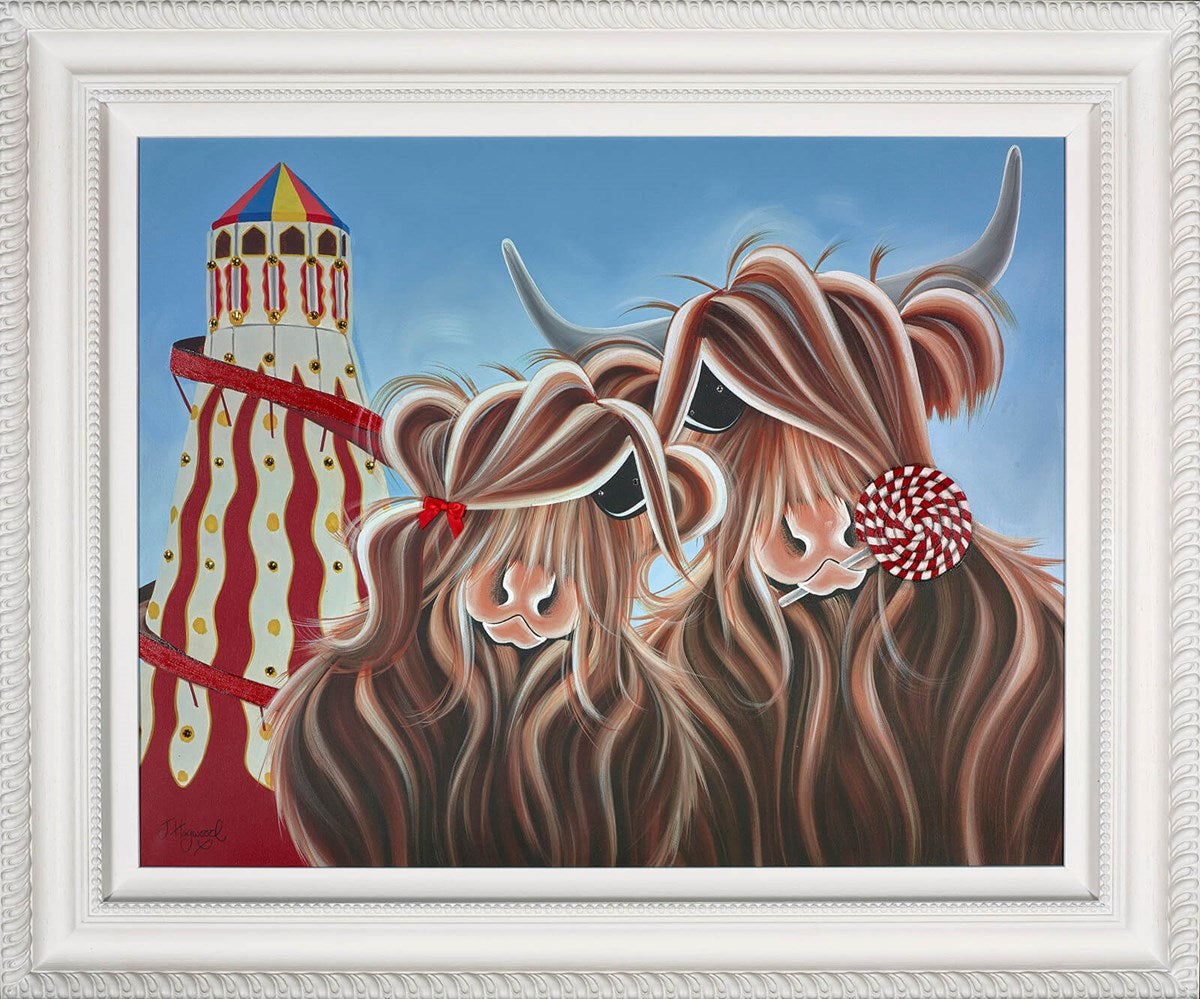 sucker for moo framed print by artist jennifer hogwood