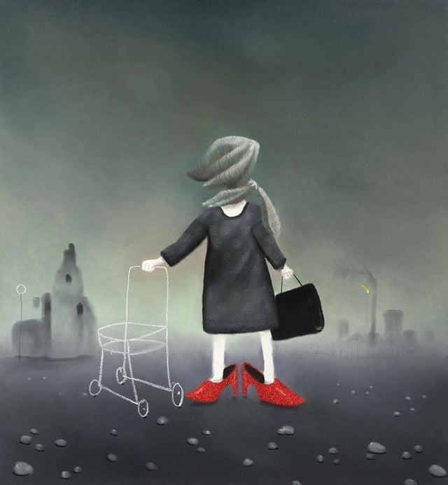 sunday best print by artist mackenzie thorpe