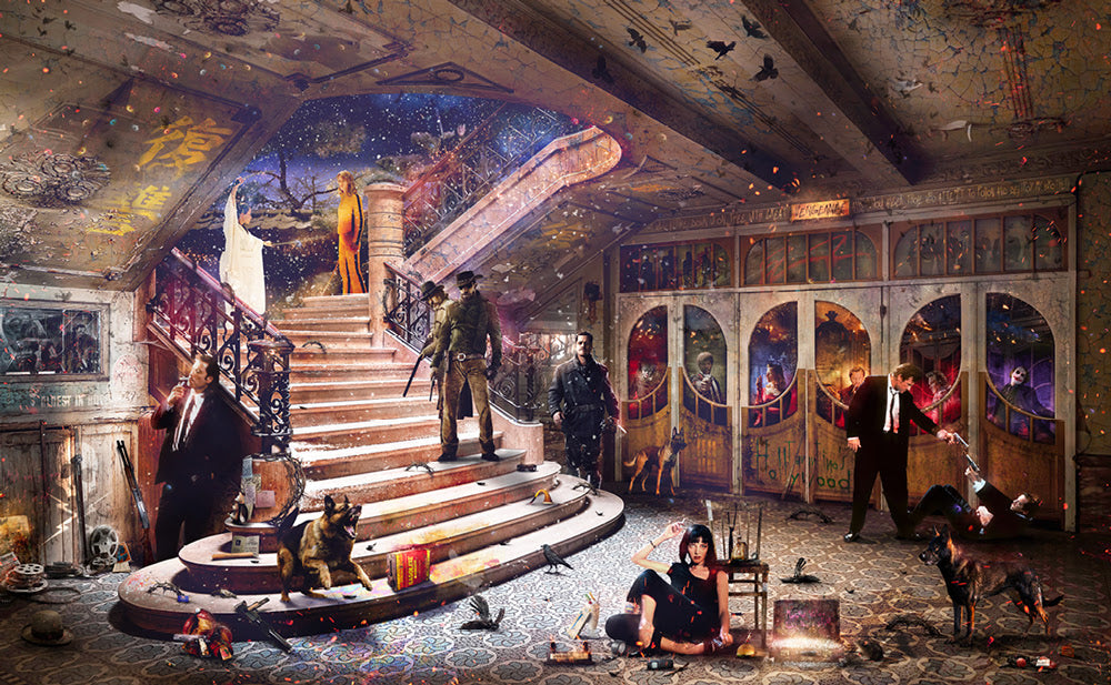 tranatinos hollywood print by artist mark davies