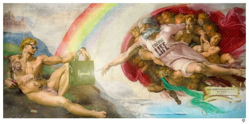 temptation of god by dave from brighton print by artist jj adams