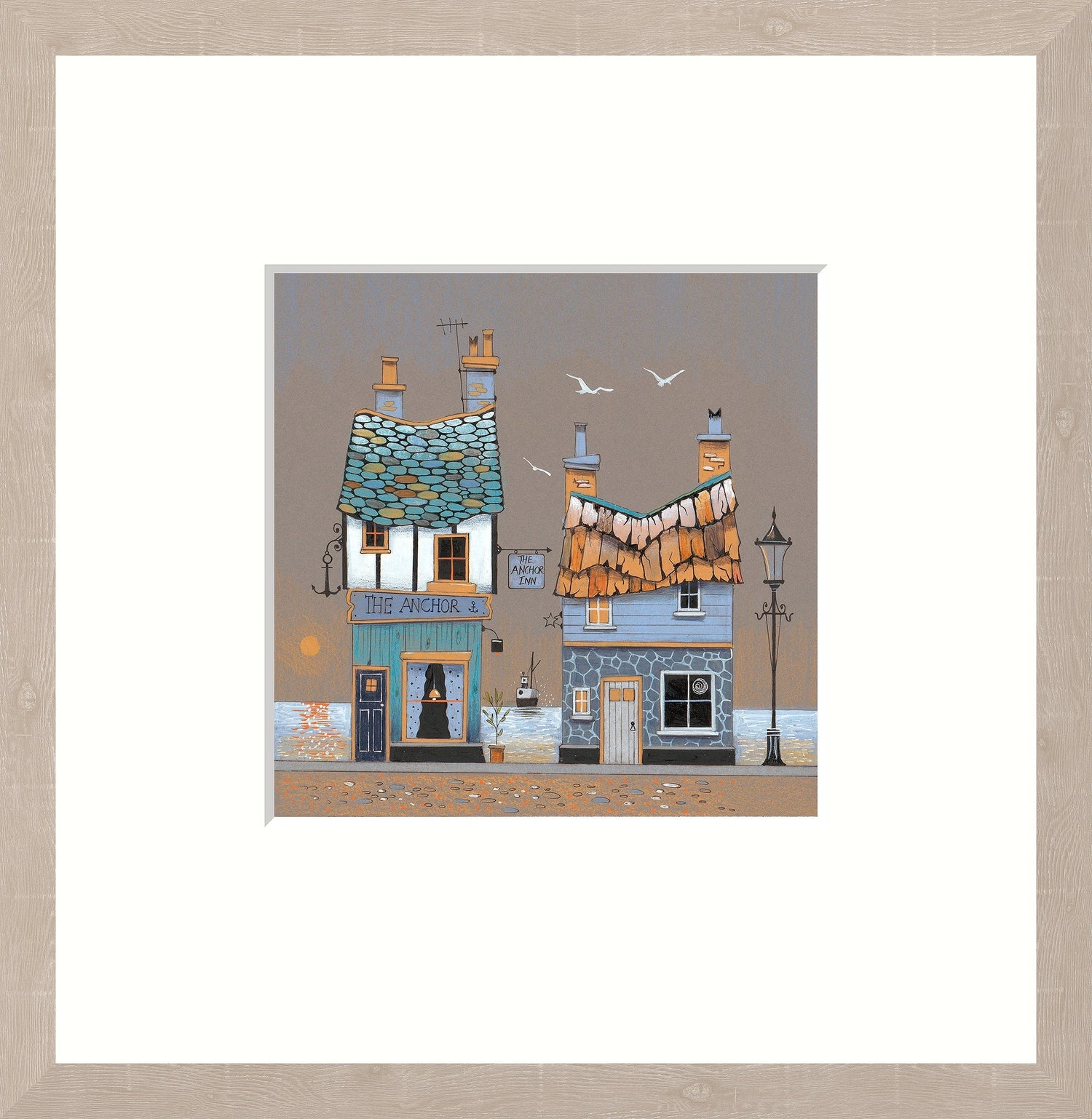 the anchor inn framed print by artist gary walton