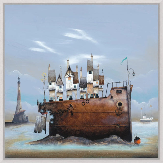 the ark canvas framed print by artist gary walton