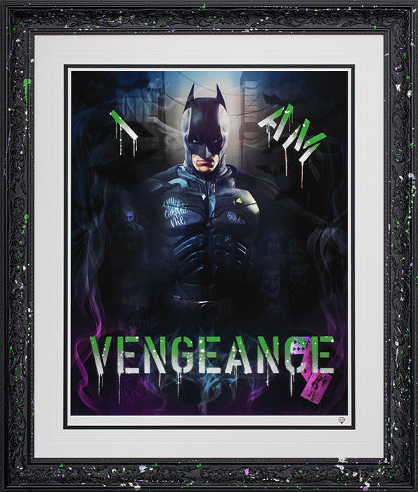 the bat studio stencil colllection variation 2 framed print by artist jj adams