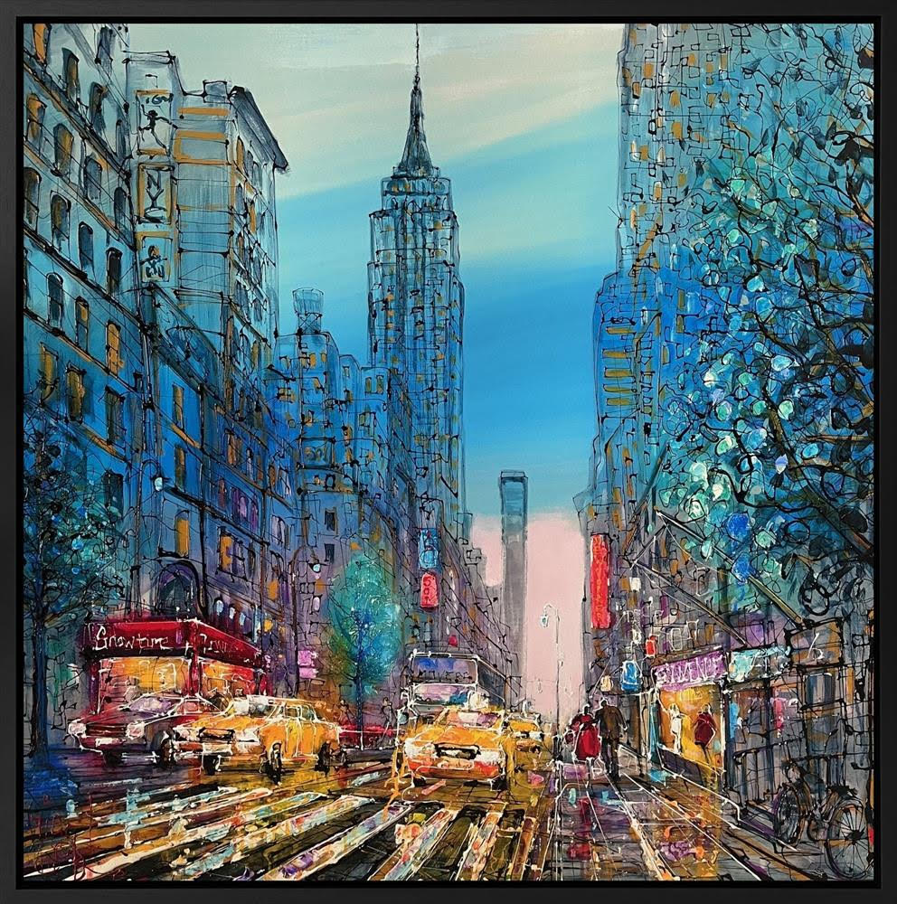the big apple framed print by artist nigel cooke