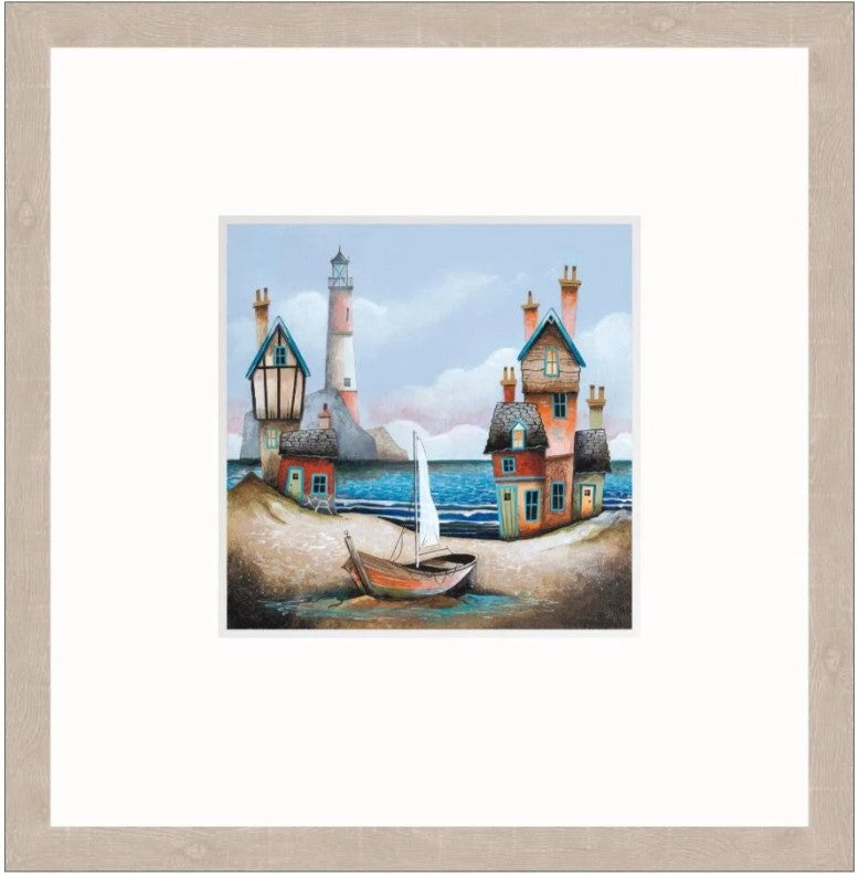 the blue lagoon framed print by artist gary walton