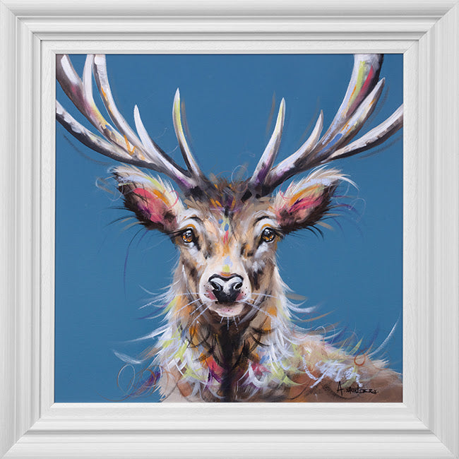 the branch manager framed pastel original by artist ashley saunders