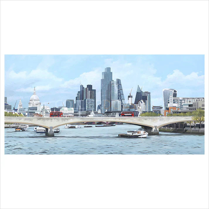 the city mounted print by artist jo quigley