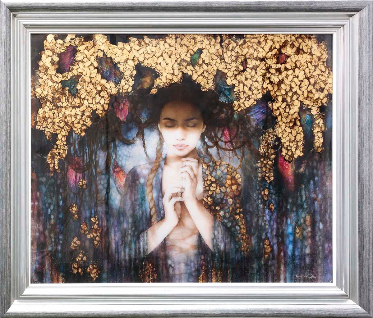 the dryads crown framed by artist kerry darlington