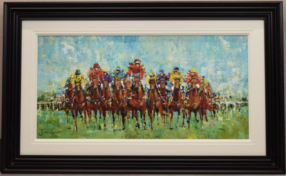 the final stretech framed original by artist simon wright