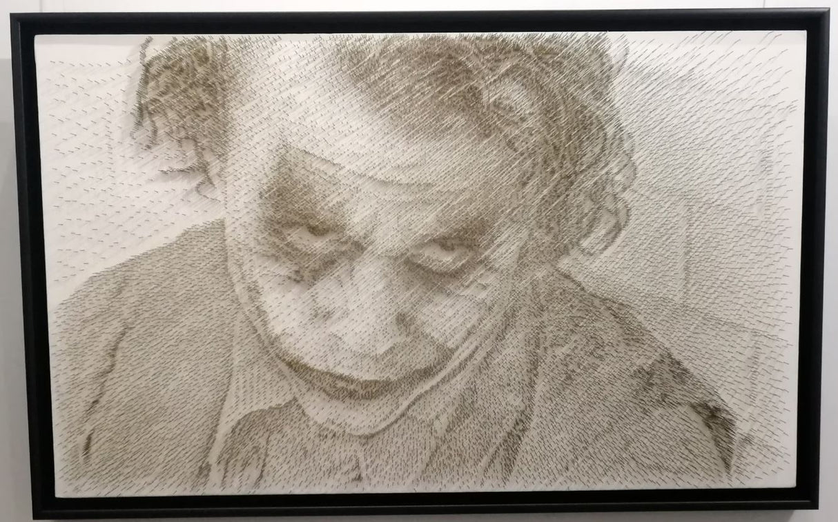 the joker framed original by artist george wolberg