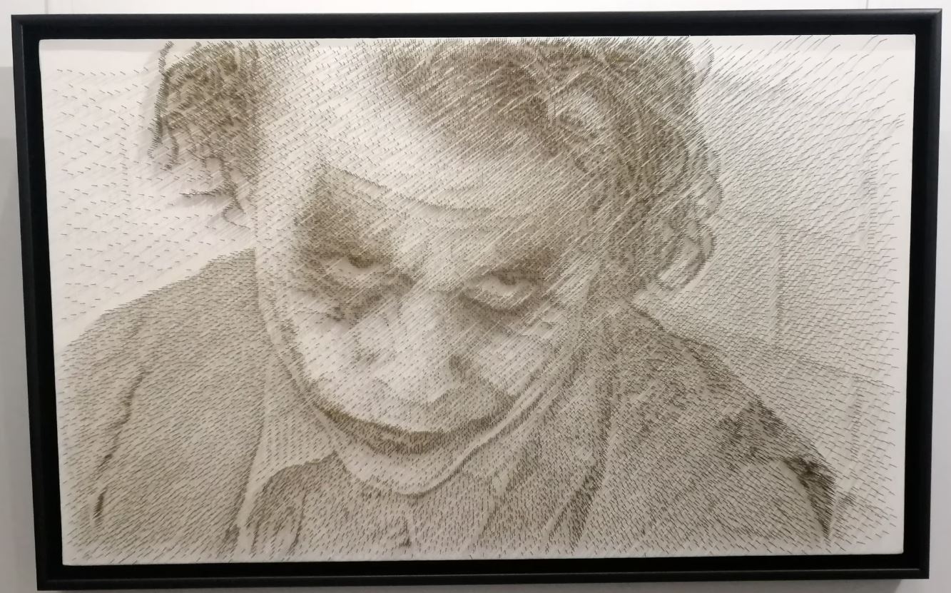 the joker framed original by artist george wolberg