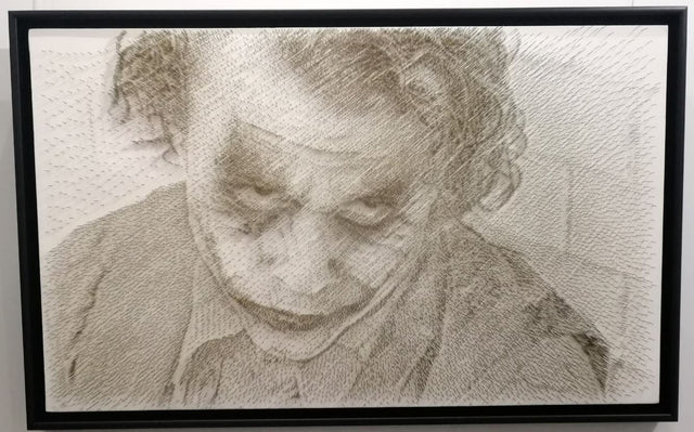 the joker framed original by artist george wolberg