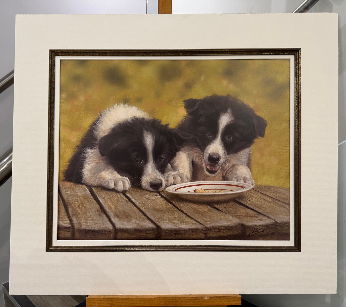 the last biscuit mounted print by artist john silver