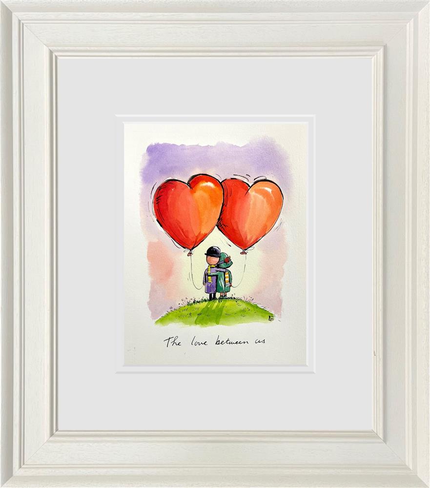the love between us original framed sketch by artist michael abrams