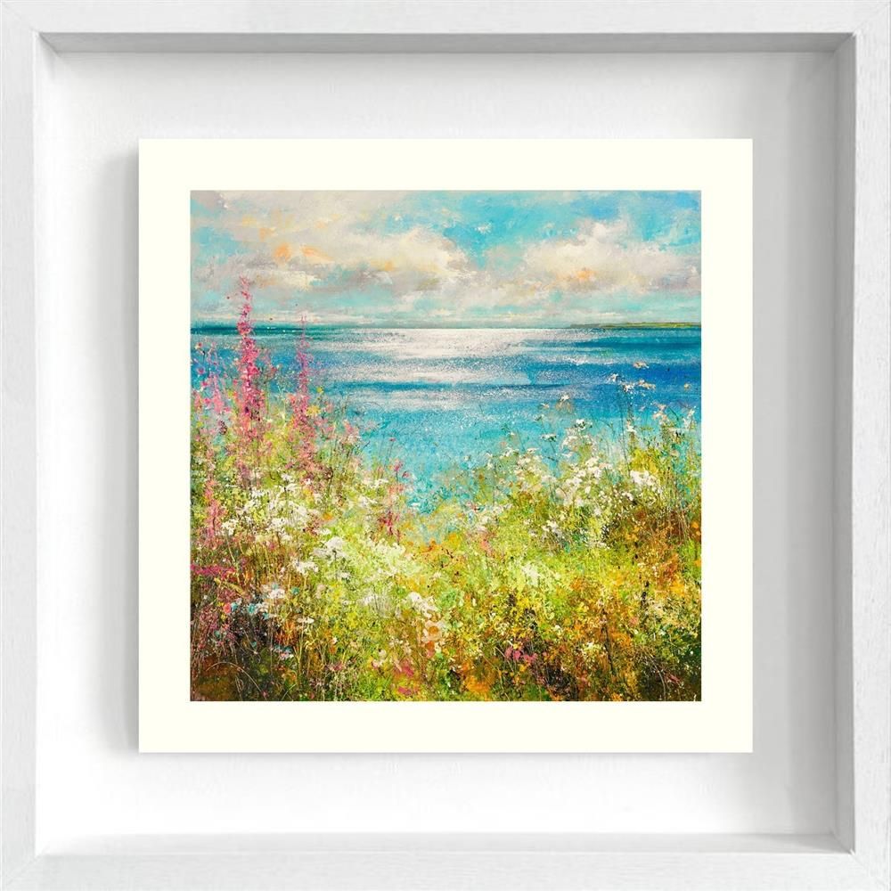 the ocean bay framed paper print by artist steven mcloughlin