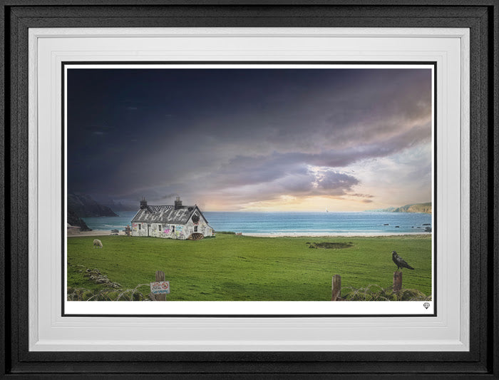 the passing storm deluxe framed print by artist jj adams