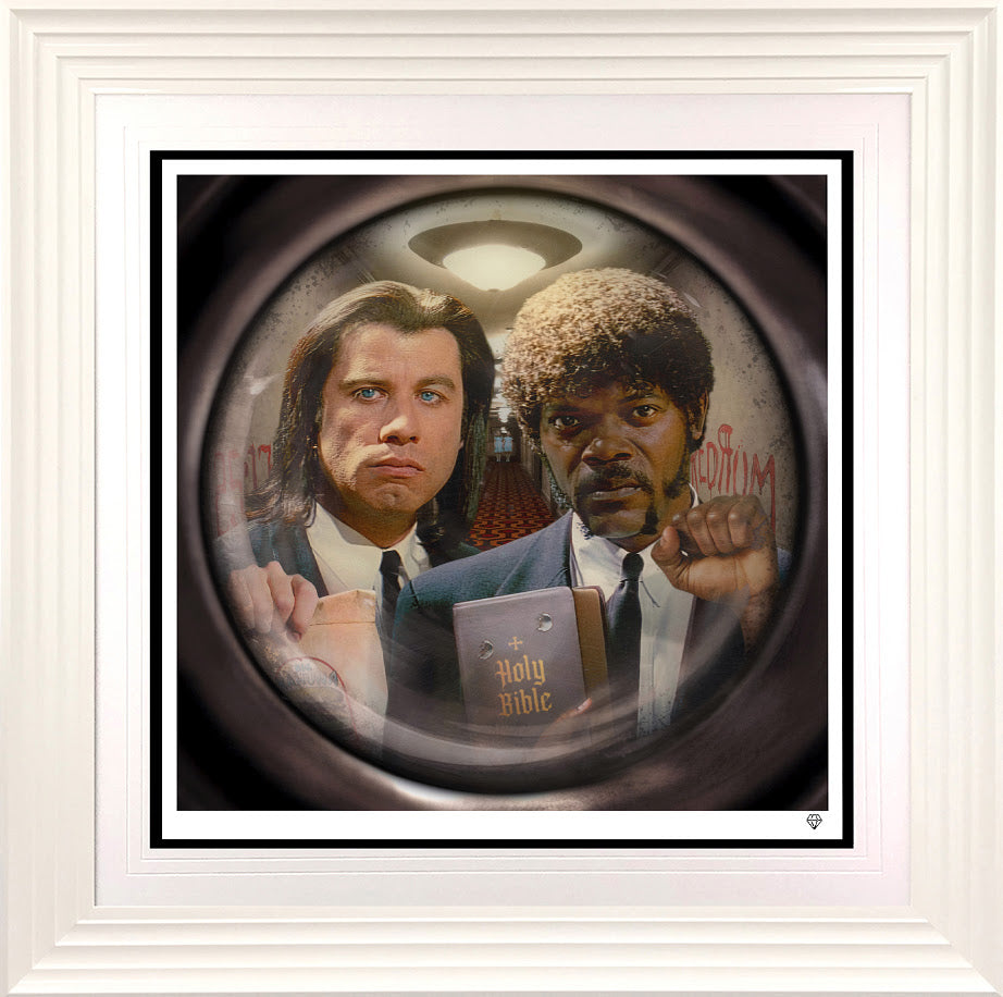 the path of the righteous man print framed in white by artist jj adams