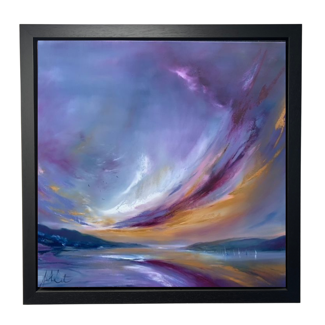 the promise print black framed by artist julie ann scott