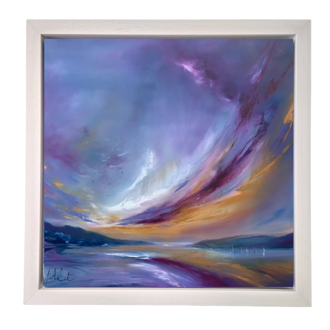 the promise print framed in white by artist julie ann scott