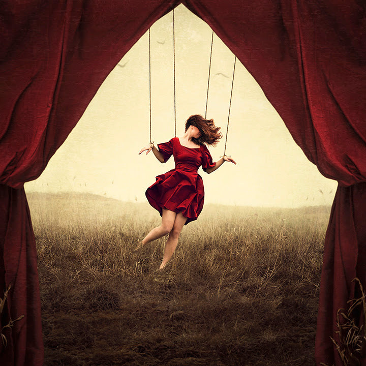 the puppet show print by artist michelle mackie