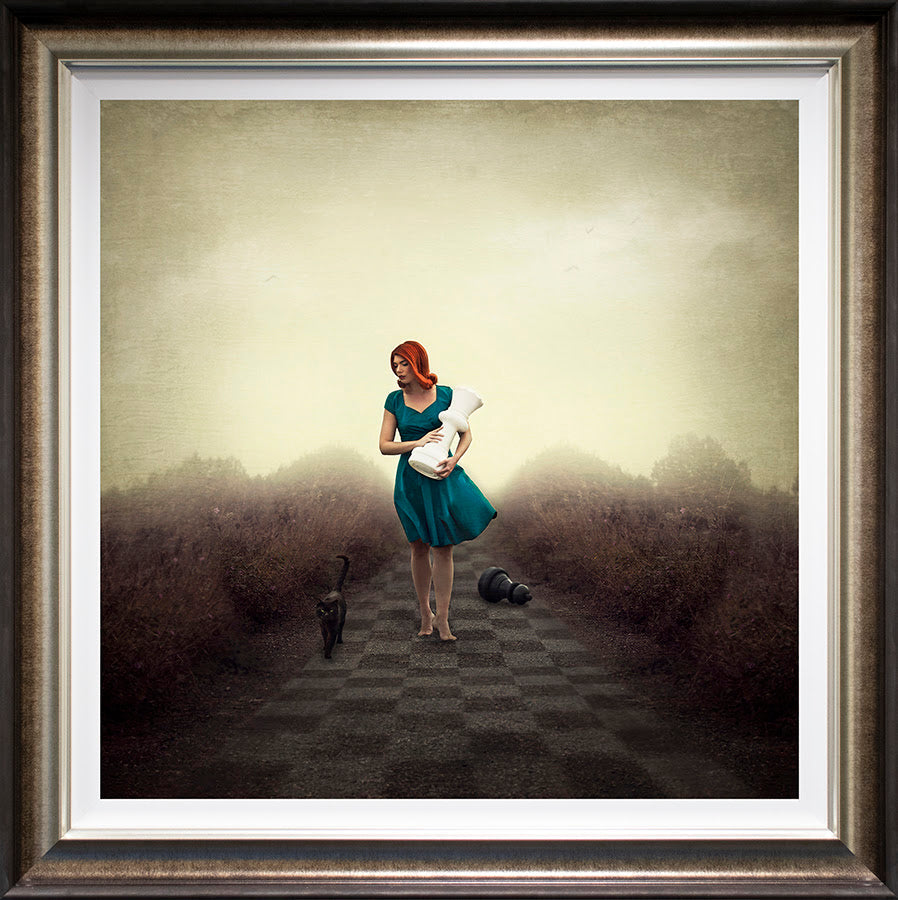 the queens gambit deluxe framed print by artist michelle mackie