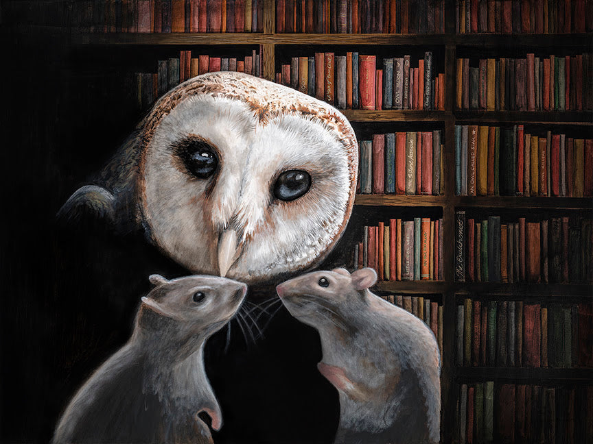 the silent assasin mounted print by artist angus gardner