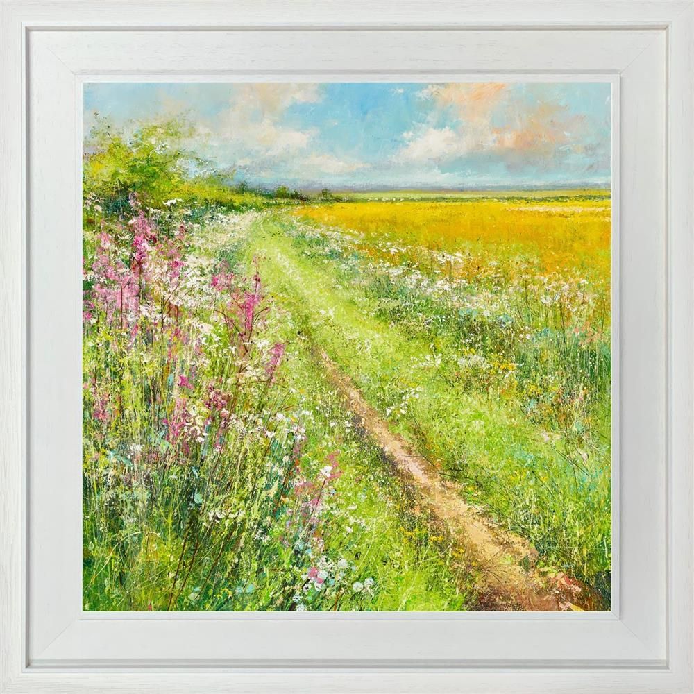 the spring blossom framed canvas print by artist steven mcloughlin