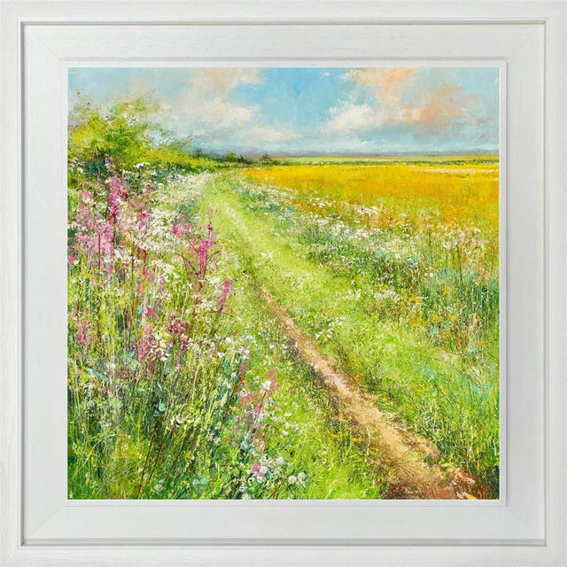 the spring blossom framed canvas print by artist steven mcloughlin