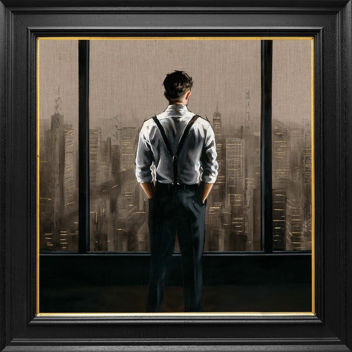 the summit framed canvas print by artist richard blunt