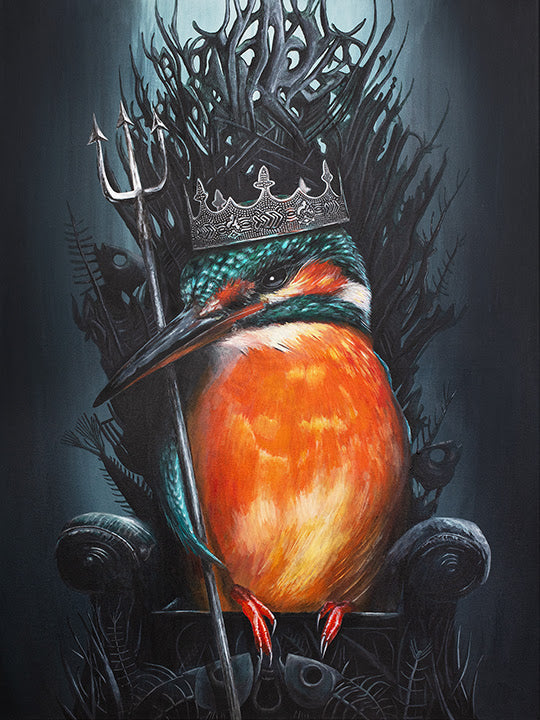 the throne of halcyon mounted print by artist angus gardner